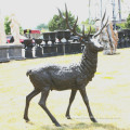 Hot Casting Animal Statue Life Size Bronze Deer Sculpture
